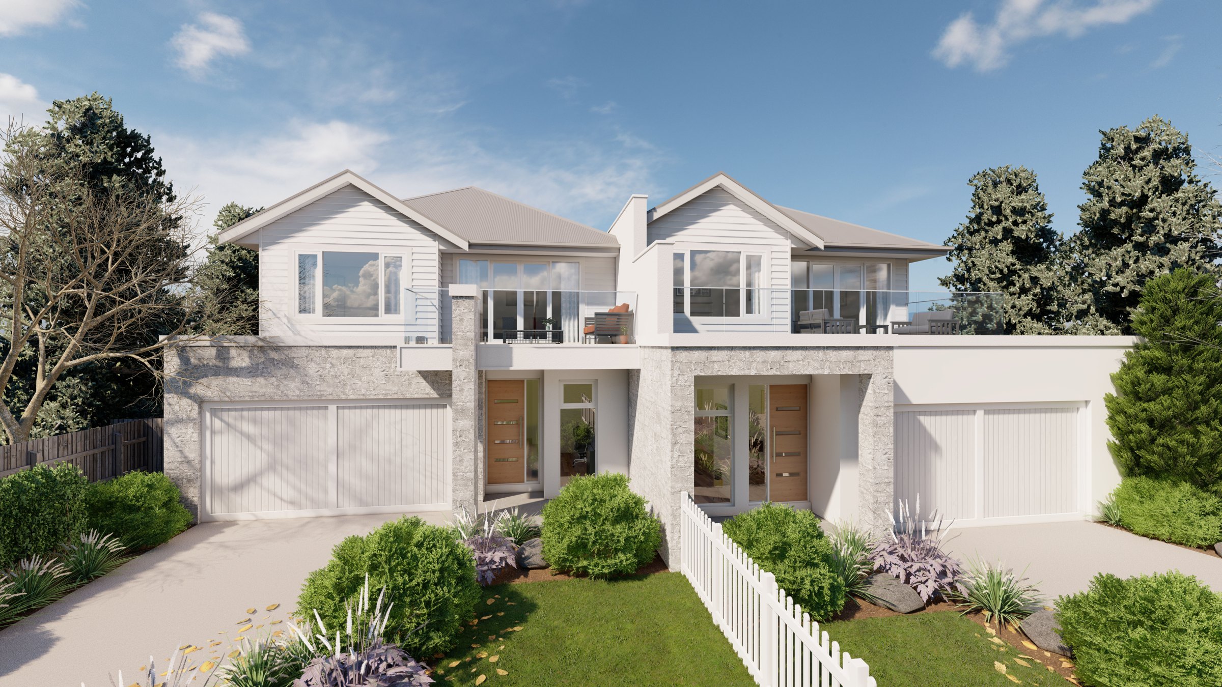 8 & 8A Sunningdale Avenue, Mornington — built by Baywater Homes